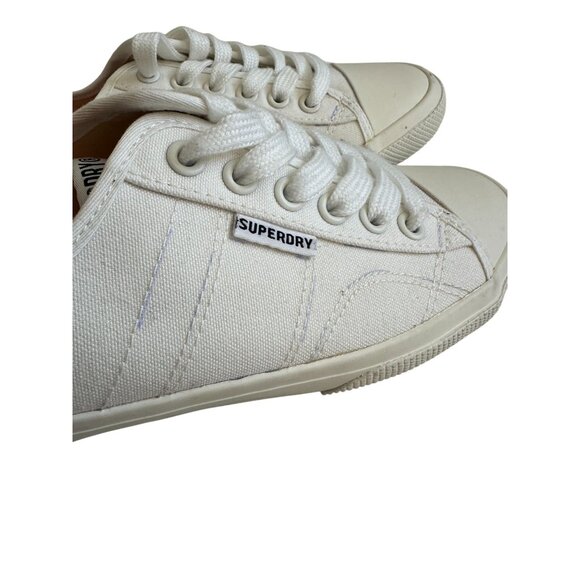 SUPERDRY Women's White Blue Stitch Sneakers Size 6 NEW NWOB - Picture 9 of 13